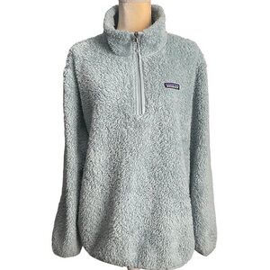 Patagonia Sherpa Fleece 1/4 Zip Light Blue XL